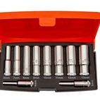 Bahco S0810L 1/4in Drive Deep Socket Set, 10 Piece additional 1