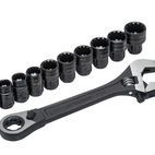 Crescent® X6™ Pass-Thru™ Adjustable Wrench Set, 11 Piece additional 1