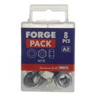 ForgeFix Hexagon Nuts &amp; Washers, A2 Stainless Steel additional 8