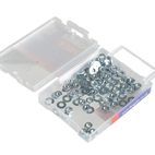 ForgeFix Hexagonal Nuts &amp; Washers, ZP additional 18