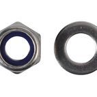 ForgeFix Hexagonal Nuts with Nylon Inserts, S/S additional 4
