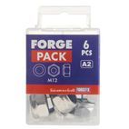 ForgeFix Hexagonal Nuts with Nylon Inserts, S/S additional 6