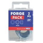 ForgeFix Hexagonal Nuts with Nylon Inserts, ZP additional 6