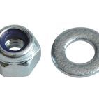 ForgeFix Hexagonal Nuts with Nylon Inserts, ZP additional 10