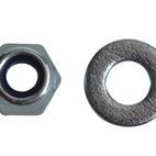 ForgeFix Hexagonal Nuts with Nylon Inserts, ZP additional 2