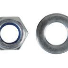 ForgeFix Hexagonal Nuts with Nylon Inserts, ZP additional 3