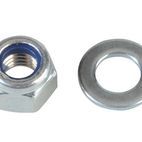 ForgeFix Hexagonal Nuts with Nylon Inserts, ZP additional 8