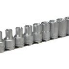 Teng 1/2in Drive M1210 External TORX Socket Clip Rail Set, 9 Piece additional 1