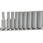 Teng M1407 Deep Socket Clip Rail Set of 10 Metric 1/4in Drive additional 2