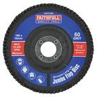 Faithfull Abrasive Jumbo Flap Disc - 100mm additional 3