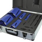 Faithfull Diamond Core Drill Kit &amp; Case Set of 11 additional 2