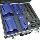 Faithfull Diamond Core Drill Kit &amp; Case Set of 11 additional 3