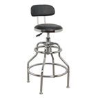 Sealey SCR14 Workshop Stool Pneumatic with Adjustable Height Swivel Seat &amp; Back Rest additional 1