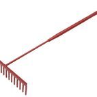 Faithfull Asphalt Rake 16 Flat Teeth - Tubular Steel Shaft additional 1
