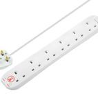 Masterplug Surge Protected Extension Lead 2m additional 1