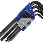 Expert Metric Ball End Hexagon Key Long Arm Set, 9 Piece additional 1