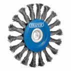 Draper 08058 Steel Twist-Knot Flat Wire Wheel Brush, 115mm, M14 additional 2