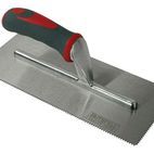 Faithfull Notched Trowel V 3mm Soft Grip Handle 11 x 4.1/2in additional 2
