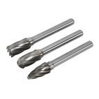 Sealey SDBCK3 Tungsten Carbide Rotary Burr Set 3pc Ripper/Coarse additional 1