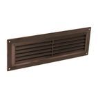 Securit Plastic Louvre Vent Brown Fixed Fly additional 2