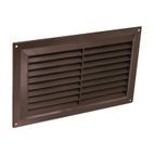Securit Plastic Louvre Vent Brown Fixed Fly additional 3
