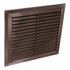Securit Plastic Louvre Vent Brown Fixed Fly additional 4