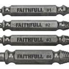 Faithfull Screw Extractor Set, 4 Piece additional 2