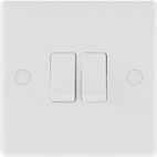 Nexus 2 Gang 2 Way White Round Edge Switch additional 2