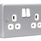 Masterplug Metal Clad Switched Socket additional 2