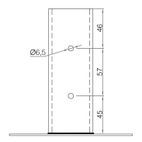 Picardy Bolt-Down Post Support 50x50mm additional 3