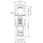 Yale Locks Combi Padlock with Slide Cover 50mm additional 3