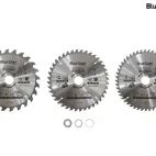 BlueSpot Tools 210mm Circular Saw Blade Set, 3 Piece additional 2