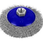 BlueSpot Tools Steel Bevel Wire Cup Brush 115mm M14 X 2 additional 1
