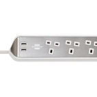 Brennenstuhl estilo Corner Extension Lead additional 2