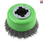 Faithfull X-LOCK Wire Cup Brush 75mm M14x2, 0.30mm Stainless Steel Wire additional 2