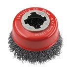 Faithfull X-LOCK Wire Cup Brush 75mm M14x2, 0.30mm Steel Wire additional 1