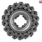 Faithfull X-LOCK Wire Cup Brush Twist Knot 75mm M14x2, 0.50mm Stainless Steel Wire additional 3