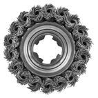 Faithfull X-LOCK Wire Cup Brush Twist Knot 75mm M14x2, 0.50mm Steel Wire additional 3