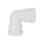 Davant Push Fit Knuckle 90° Bend White additional 1