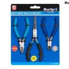 BlueSpot Tools Soft Grip Mini Plier Set, 3 Piece additional 2