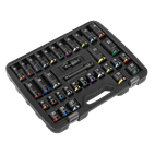Sealey Impact Socket Set 1/2"Sq Drive 34pc Colour Coded AK5635M additional 4