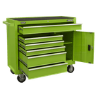Sealey Rollcab 6 Drawer with Ball Bearing Slides - Green AP4106HV additional 4