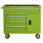 Sealey Rollcab 6 Drawer with Ball Bearing Slides - Green AP4106HV additional 3