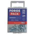 ForgeFix Machine Screws, Pozi, Pan Head, ZP additional 17