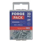 ForgeFix Machine Screws, Pozi, Pan Head, ZP additional 24