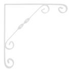 RBUK Ornamental Scroll Bracket White additional 1
