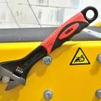 10" (250mm) Soft Grip Wide Jaw (35mm) Adjustable Wrench additional 2