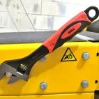 Hilka 12" (300mm) Soft Grip Wide Jaw (40mm) Adjustable Wrench additional 2