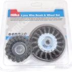 Hilka 3 pce Wire Brush &amp; Wheel Set for Angle Grinders additional 3