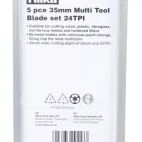 Hilka 5 pce 35mm Multi Tool Blade Set 24TPI additional 2